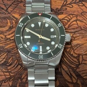 Borealis Bull Shark Automatic – Green Dial/ Black Dial (2000m Diver) RARE